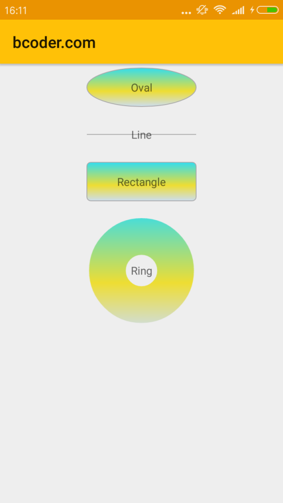 Android Drawable资源讲解之shape篇 – 蓝天白云